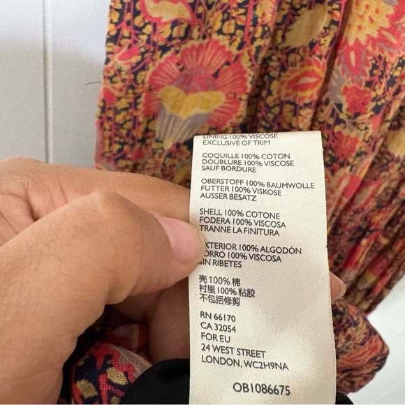 Floral Maxi Dress in Red and Brown - Picture 8 of 8